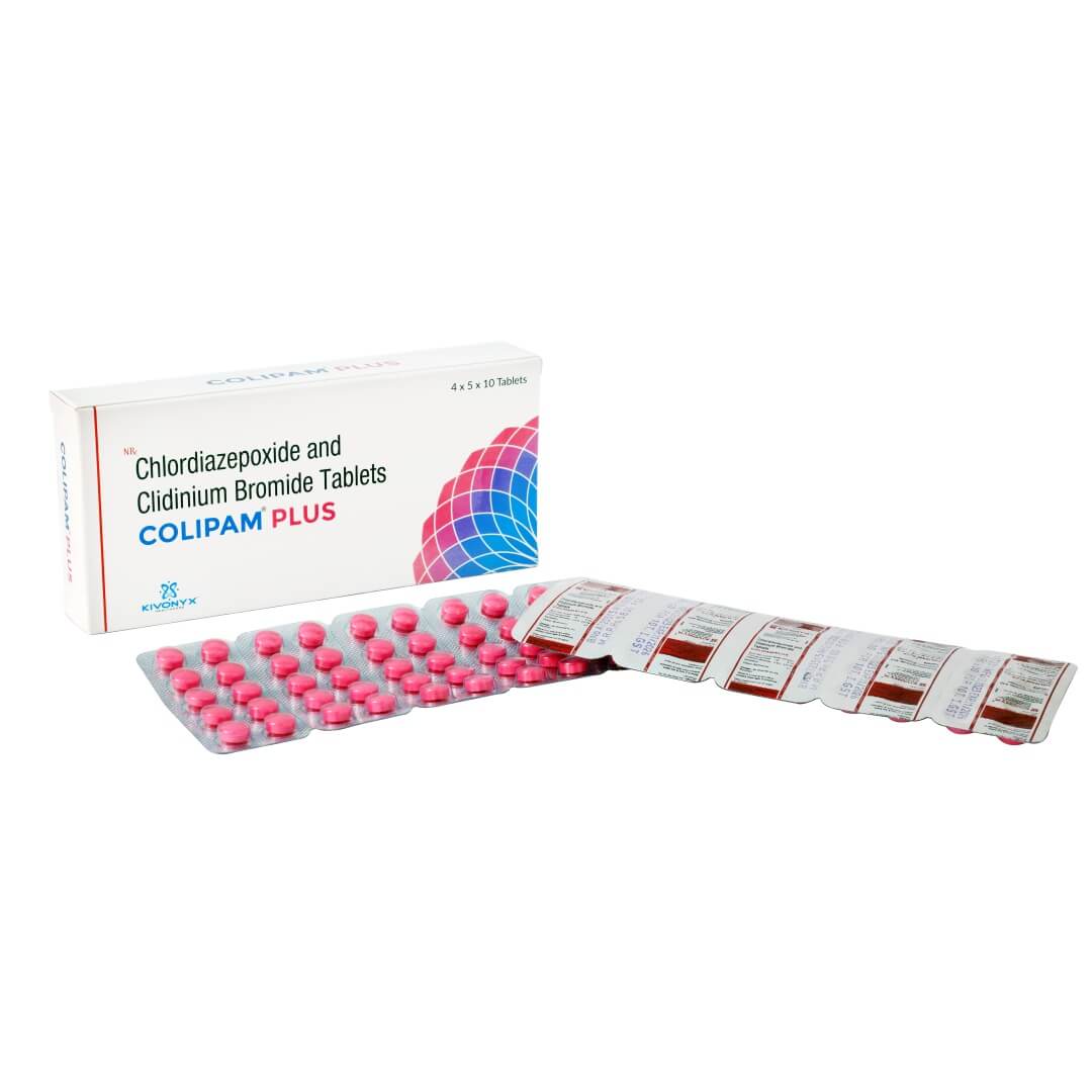 Chlordiazepoxide 5 mg + Clidinium Bromide 2.5 mg Tablet