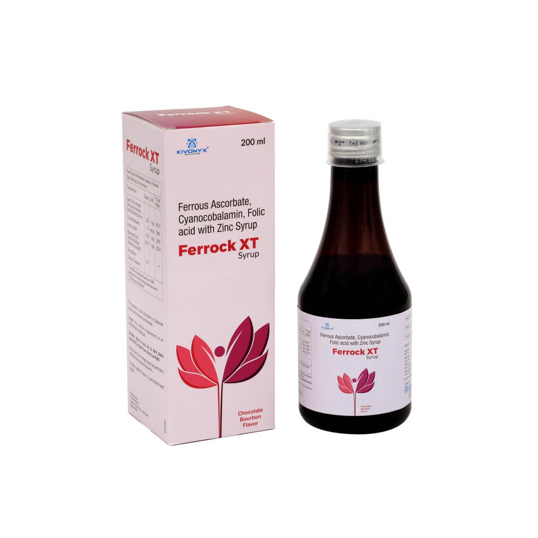 Ferrous Ascorbate eq. to Elemental Iron 30 mg + Cyanocobalamin 5 mcg + Folic Acid 0.5 mg + Zinc 2.75 mg Syrup