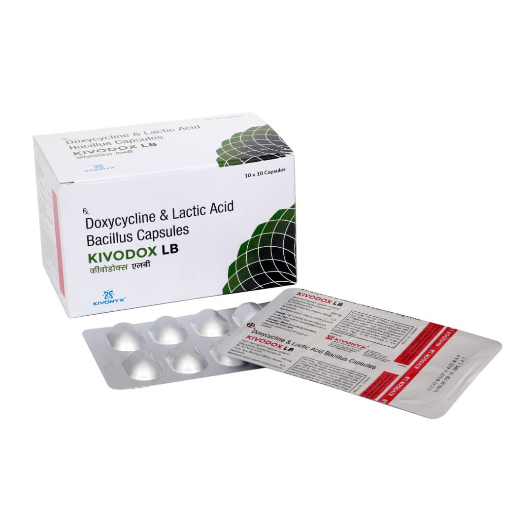 Doxycyclin 100 mg + Lactic Acid Bacillus 5 Billion Spores Capsule