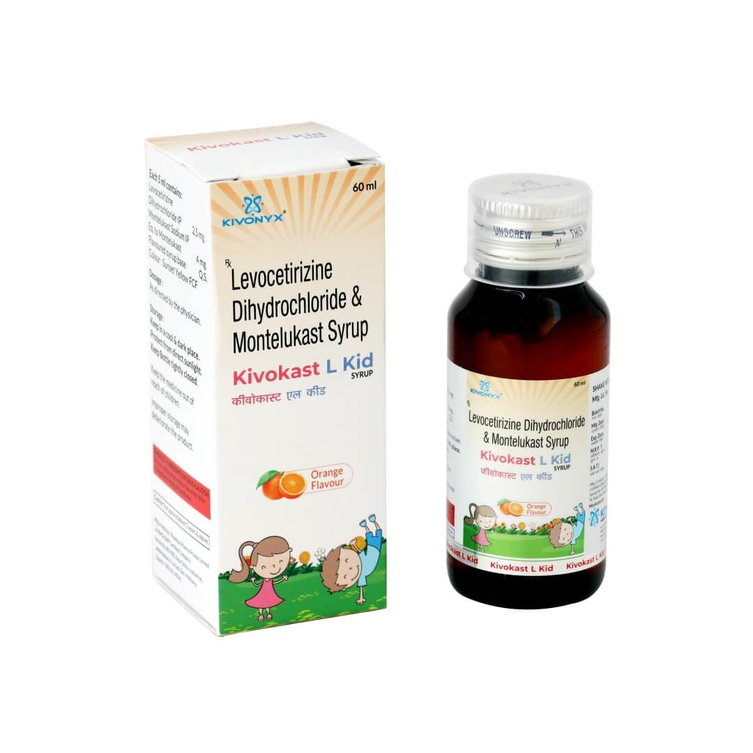 Montelukast 4 mg + Levocetirizine 2.5 mg Syrup