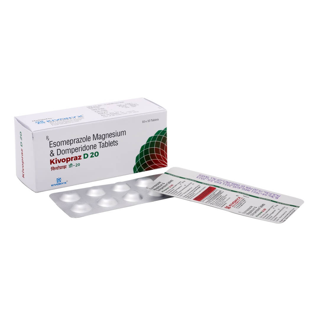 Esomeprazole 20 mg + Domperidone 10 mg Tablet