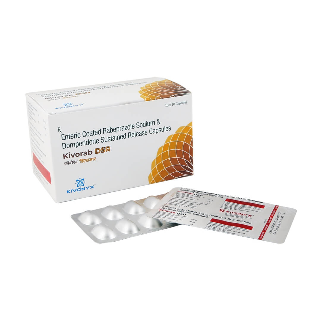 Rabeprazole Sodium 20 mg EC + Domperidone 30 mg SR Capsule