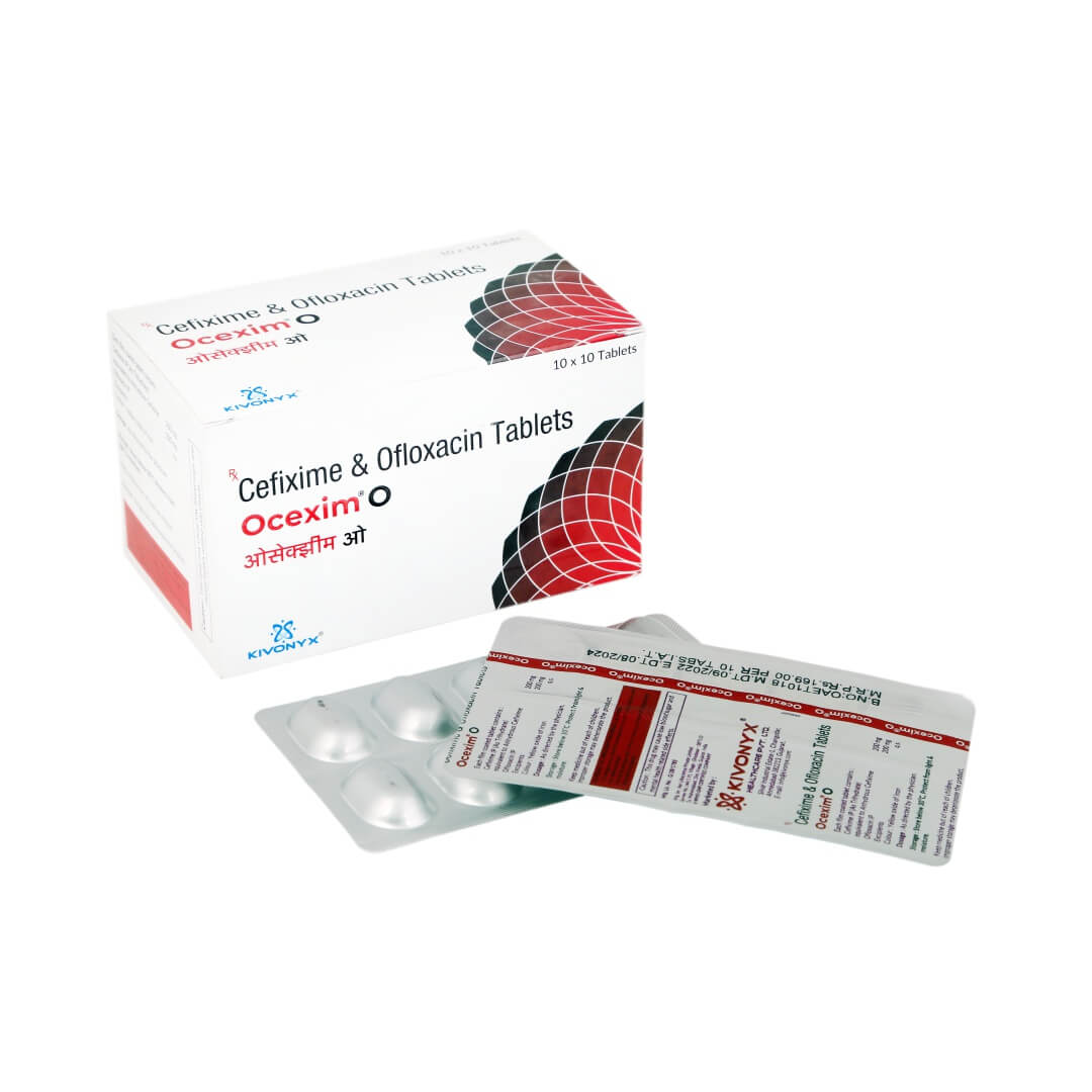 Cefixime 200 mg + Ofloxacin 200 mg Tablet