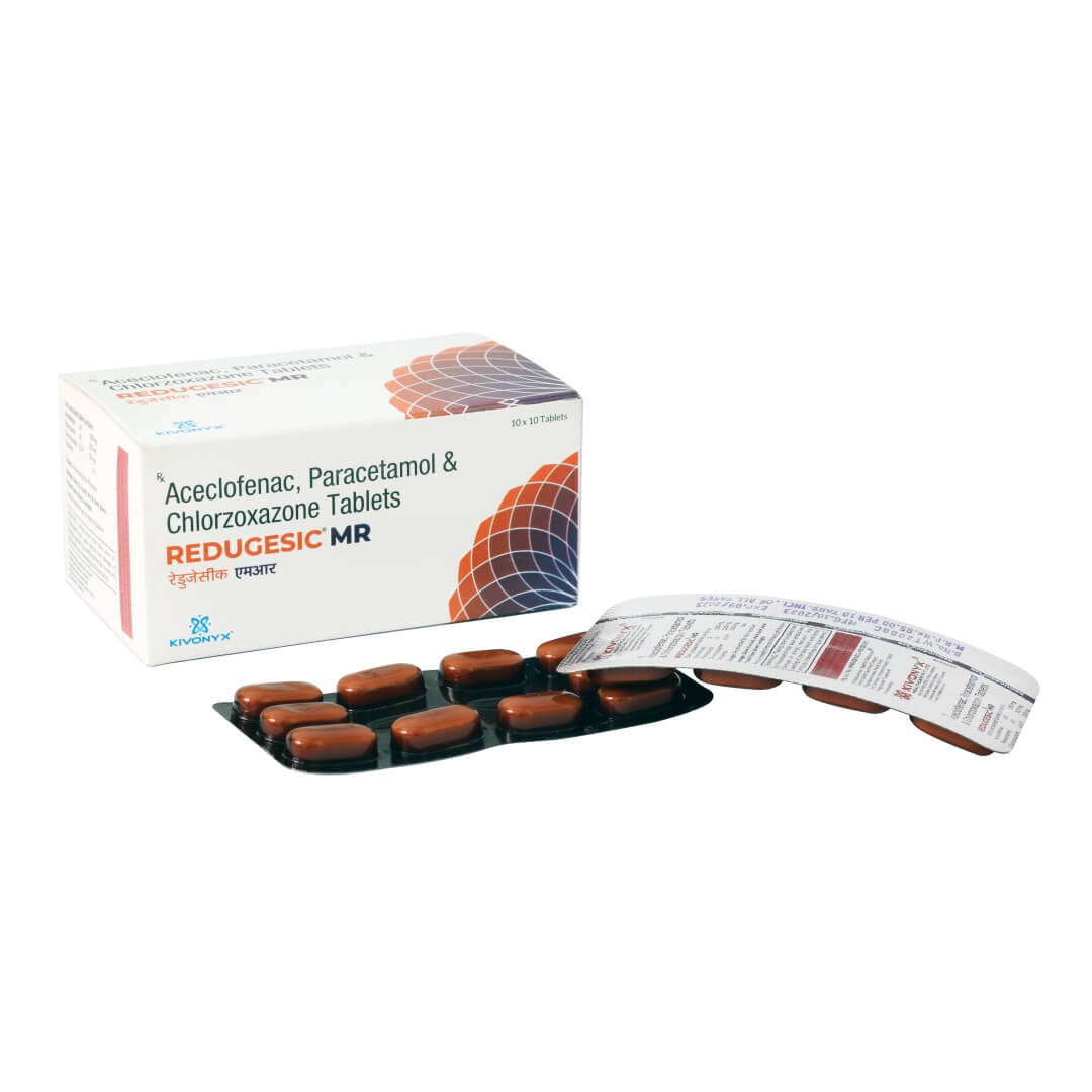 Aceclofenac 100 mg + Paracetamol 325 mg + Chlorzoxazone 250 mg Tablet