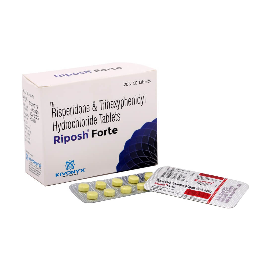 Risperidone 4 mg + Trihexyphenidyl 2 mg Tablet